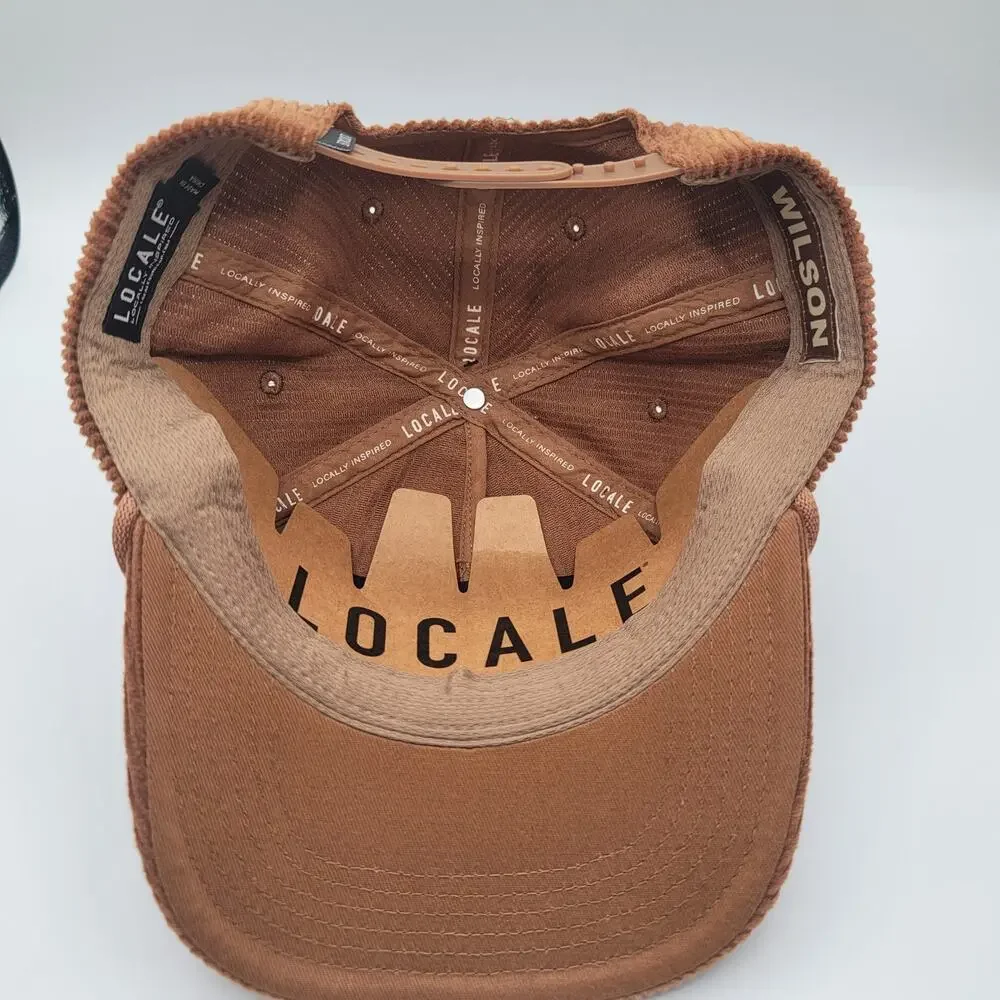 Locale Brown Corduroy Baseball Cap Dad Hat 